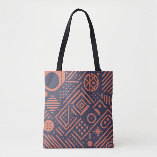 Abstract ontwerp met geometrische vormen tote bag (Voorkant)
