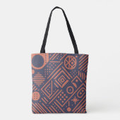 Abstract ontwerp met geometrische vormen tote bag (Achterkant)