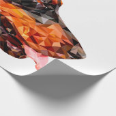 Abstract ontwerp met lage poly-driehoek cadeaupapier (Hoek)