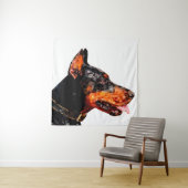 Abstract ontwerp met lage poly-driehoek wandkleed (In situ)