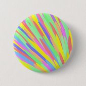 Abstract ontwerp met regenbooglijnen ronde button 5,7 cm (Voorkant)