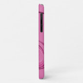 Abstract ontwerp met roze spiralen Case-Mate iPhone case (Achterkant/links)