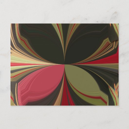Abstract ontwerp met vloeiende lijnen Art Print Briefkaart (Voorkant)