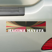 Abstract ontwerp met vloeiende lijnen Art Print Bumpersticker (Op auto)