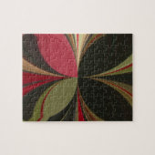 Abstract ontwerp met vloeiende lijnen Art Print Legpuzzel (Horizontaal)