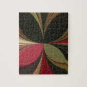 Abstract ontwerp met vloeiende lijnen Art Print Legpuzzel (Verticaal)