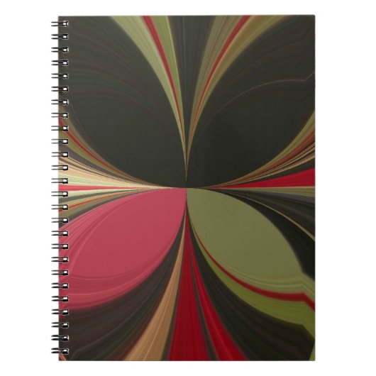 Abstract ontwerp met vloeiende lijnen Art Print Notitieboek (Voorkant)