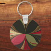 Abstract ontwerp met vloeiende lijnen Art Print Sleutelhanger (Voorkant)