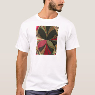 Abstract ontwerp met vloeiende lijnen Art Print T-shirt