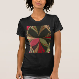 Abstract ontwerp met vloeiende lijnen Art Print T-shirt