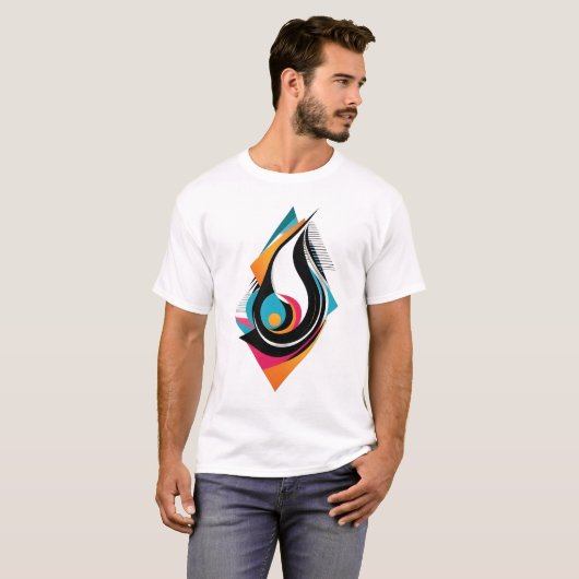 Abstract ontwerp - Modern en stijlvol T-shirt (Voorkant volledig)