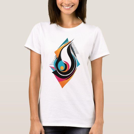 Abstract ontwerp - Modern en stijlvol T-shirt (Voorkant)