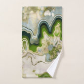 Abstract ontwerp, modern schilderen, golven, lijne bad handdoek (Handdoek)