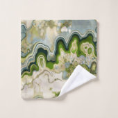 Abstract ontwerp, modern schilderen, golven, lijne bad handdoek (Wasdoekje)