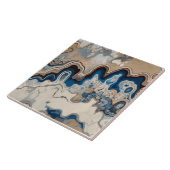 Abstract ontwerp, modern schilderen, golven, lijne tegeltje (Zijkant)