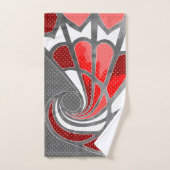 Abstract ontwerp, modern schilderen, spiraalvormen bad handdoek (Handdoek)