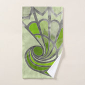 Abstract ontwerp, modern schilderen, spiraalvormen bad handdoek (Handdoek)