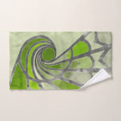 Abstract ontwerp, modern schilderen, spiraalvormen bad handdoek (Handdoek)