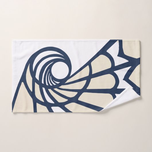 Abstract ontwerp, modern schilderen, spiraalvormen bad handdoek (Handdoek)