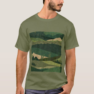 Abstract ontwerp, Natuur thema T-shirt