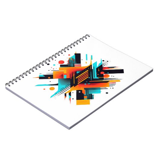 Abstract ontwerp notitieboek (Linkerzijde)