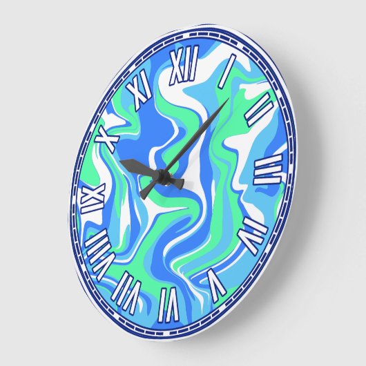 Abstract ontwerp - Ocean Inspired Grote Klok (Hoek)