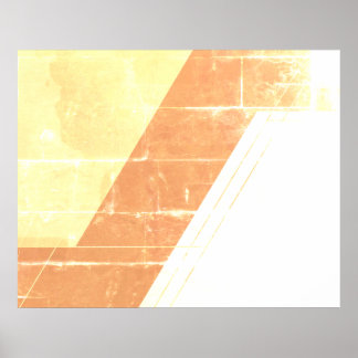 Abstract ontwerp op bruin+beige aan moderne stijl poster