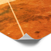 Abstract ontwerp op bruin+tan op moderne stijl muu poster (Hoek)