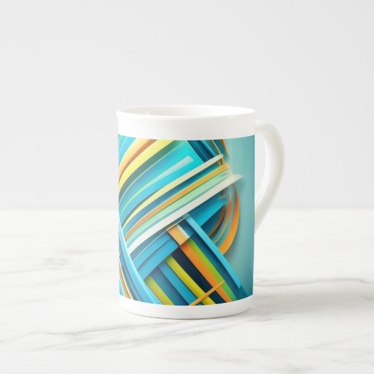 Abstract ontwerp op Mok (Voorkant rechts)