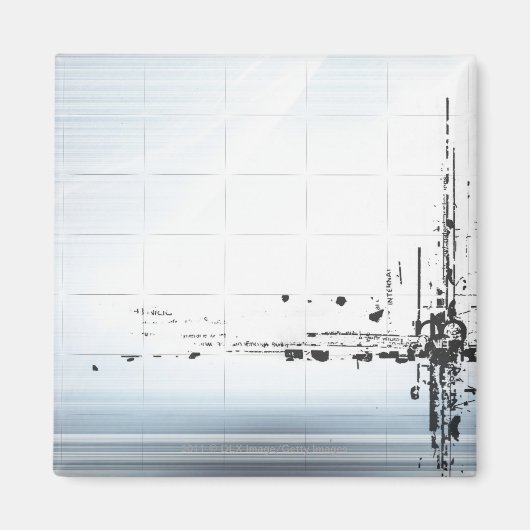Abstract ontwerp op raster magneet (Voorkant)
