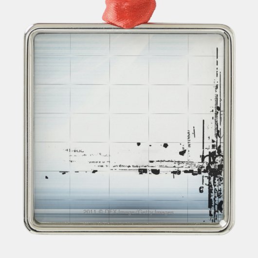 Abstract ontwerp op raster metalen ornament (Voorkant)