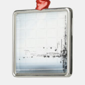 Abstract ontwerp op raster metalen ornament (Links)