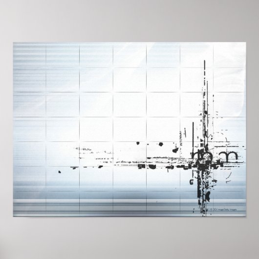 Abstract ontwerp op raster poster (Voorkant)