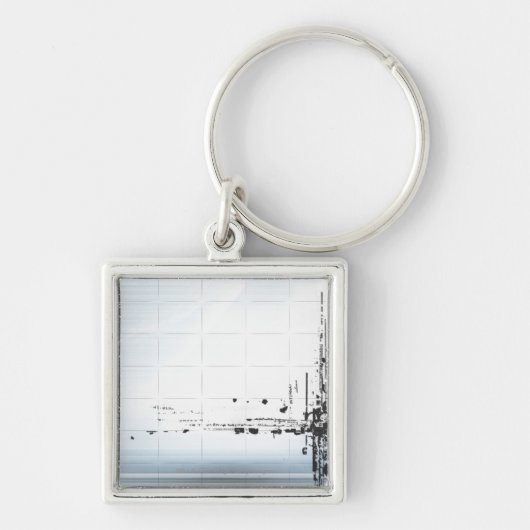 Abstract ontwerp op raster sleutelhanger (Voorkant)