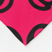 Abstract ontwerp op rode achtergrond fleece deken (Hoek)