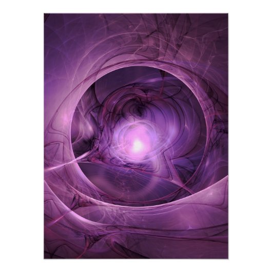 Abstract ontwerp paarse rijkjes perfect poster (Voorkant)