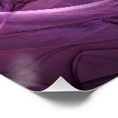 Abstract ontwerp paarse rijkjes perfect poster (Hoek)