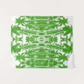 Abstract ontwerp palmbomen wandkleed (Voorkant (horizontaal))