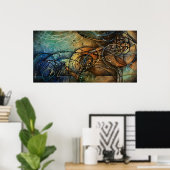 Abstract ontwerp poster (Thuiskantoor)