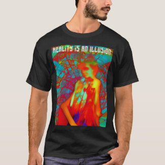 Abstract ontwerp | Realiteit is een illusie | W8 T-shirt