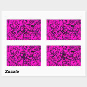 Abstract ontwerp rechthoekige sticker (Vel)