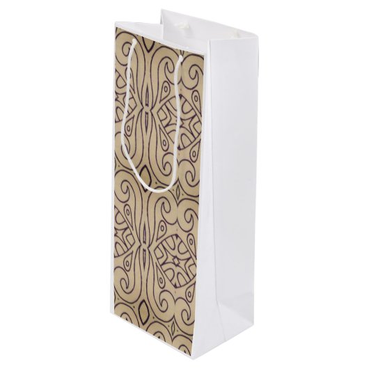 Abstract ontwerp Recoleta Wijn Cadeautas (Voorkant Gekanteld)