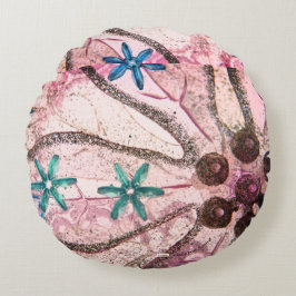 Abstract ontwerp rond kussen