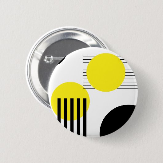 Abstract ontwerp ronde button 5,7 cm (Voorkant /achterkant)