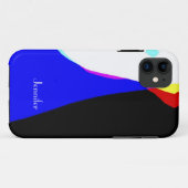 Abstract ontwerp rood zwart zwart Case-Mate iPhone case (Achterkant (horizontaal))