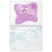 Abstract ontwerp Schema's Schilderkalender tekenen Kalender (Jan 2027)