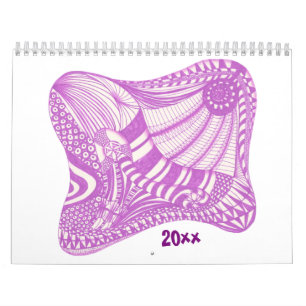 Abstract ontwerp Schema's Schilderkalender tekenen Kalender