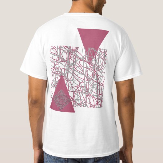 ABSTRACT ONTWERP SKATEBOARD T-SHIRT (Achterkant)