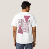 ABSTRACT ONTWERP SKATEBOARD T-SHIRT (Achterkant volledig)