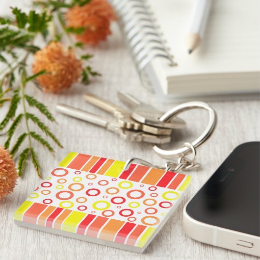 Abstract ontwerp sleutelhanger (Voorkant Rechts)